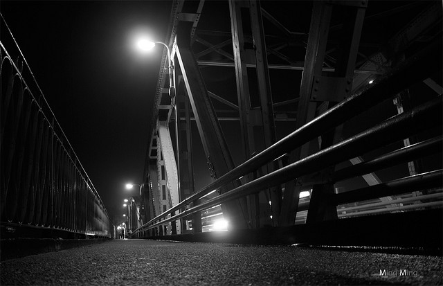 Trang Tien Bridge at night